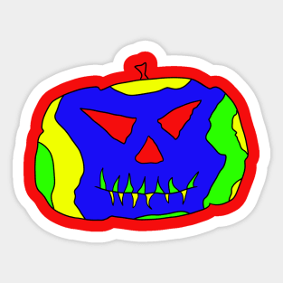 Tropical jack o'lantern Sticker